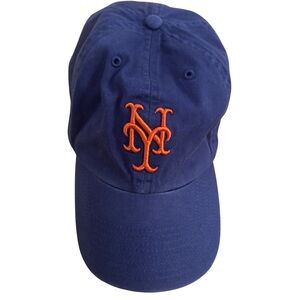 Washed New York Mets Blue Cap with Orange Logo